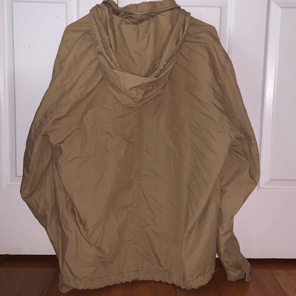 Old Navy Tan Brown Hooded Utility Jacket - Picture 3 of 3